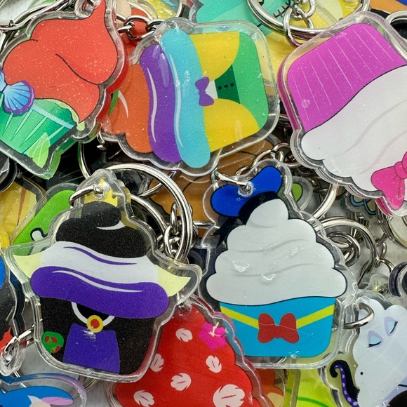 Cute Cartoon Cupcake KBK Keychains - Picture 1 of 7